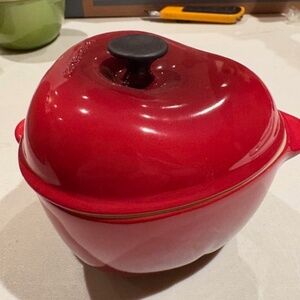 LAST ONE! Le Creuset Red Apple Lidded Jar